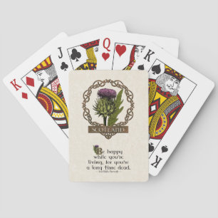Scotland Scottish Thistle Celtic Knots Playing Cards