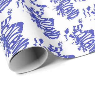 Scotland Silhouette Word Art Wrapping Paper