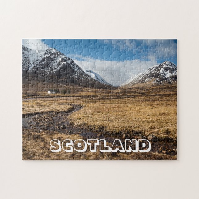 Scotland, Snow-Covered Mountains Jigsaw Puzzle (Horizontal)