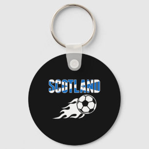 Scotland Soccer Fans Jersey - Scottish Flag Footby Key Ring