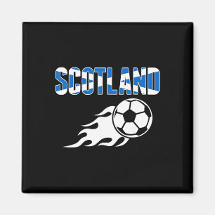 Scotland Soccer Fans Jersey - Scottish Flag Footby Magnet