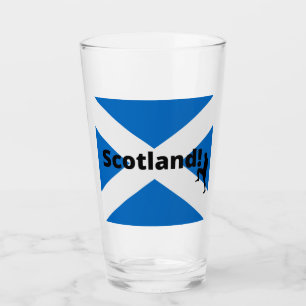 Scotland soccer glass