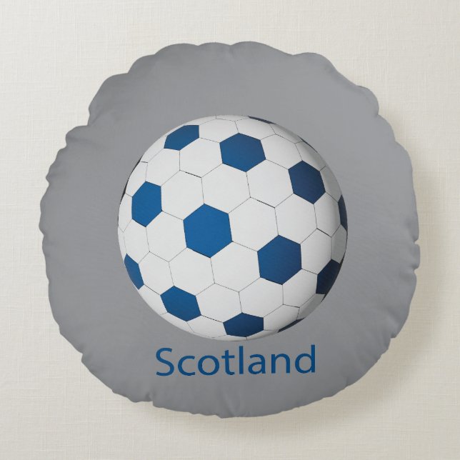 Scotland Soccer Round Cushion (Front)