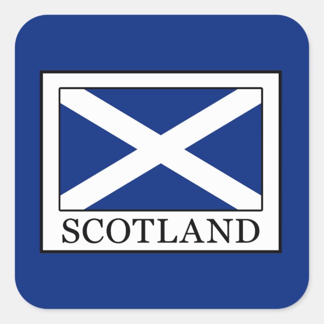 Scotland Square Sticker (Front)