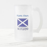 Scotland St. Andrew Cross Flag Blue Personalised