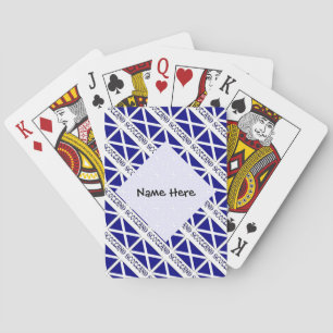 Scotland St Andrew's Cross Flag Tiled Personalized Playing Cards