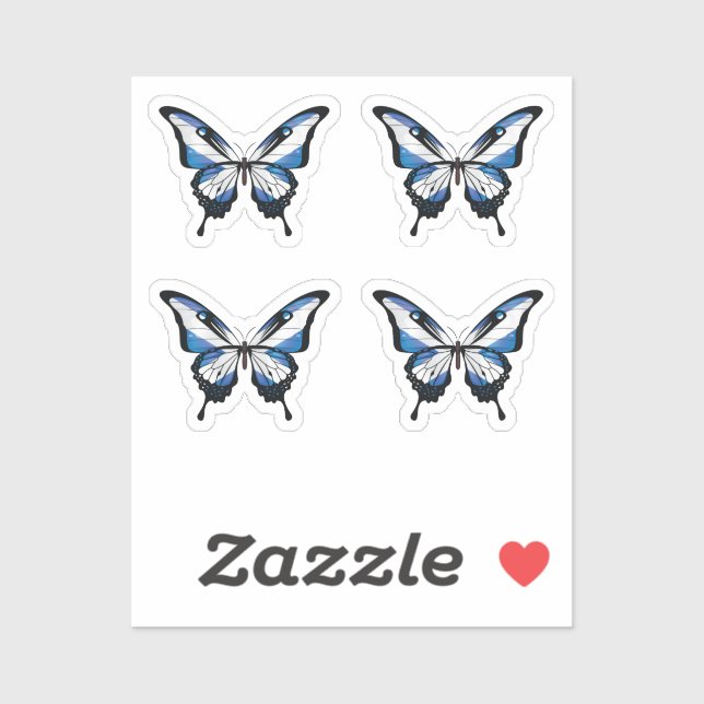 Scotland Swallowtail Butterfly Flag (Sheet)