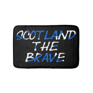 Scotland The Brave on Scottish Flag bmt Bath Mat