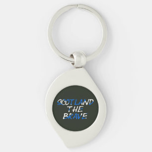 Scotland The Brave on Scottish Flag kccnt Key Ring