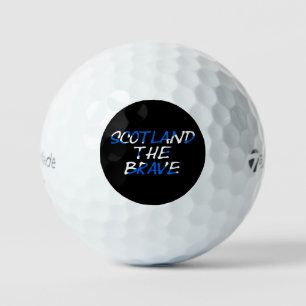Scotland The Brave on Scottish Flag tmtp5 gbt Golf Balls