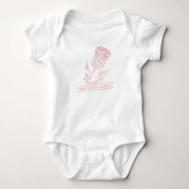 Scotland Thistle Baby Bodysuit (Front)