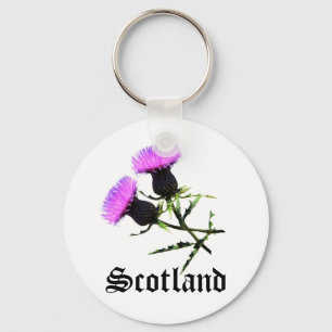 Scotland, thistle key ring