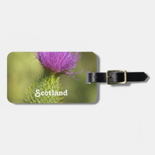 Scotland Thistle Luggage Tag