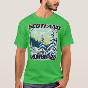 Scotland To Snowboard T-Shirt