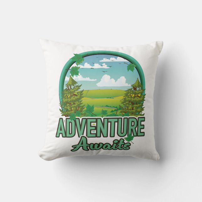 Scotland Travel logo Cushion (Front)