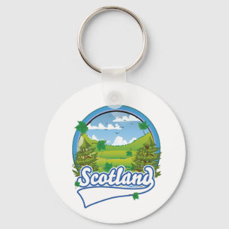 Scotland Travel logo Key Ring