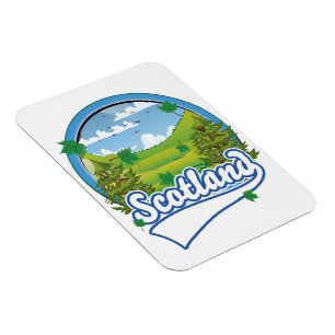 Scotland Travel logo Magnet