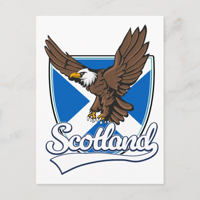 Scotland travel logo postcard (Front)