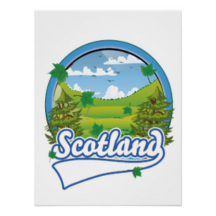 Scotland Travel logo Poster