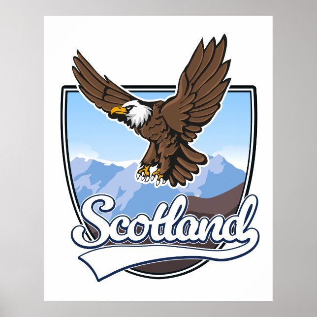 Scotland travel logo poster (Front)