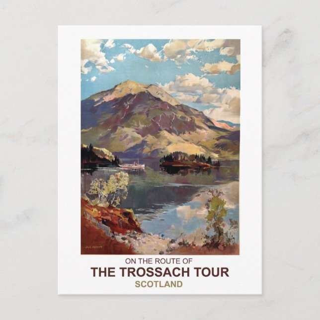 Scotland, Trossach tour Postcard (Front)