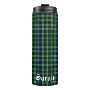 Scotland Tweedside District Tartan Personalised Thermal Tumbler