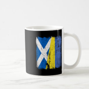 Scotland Ukraine Half Flag Scottish Ukrainian Heri Coffee Mug