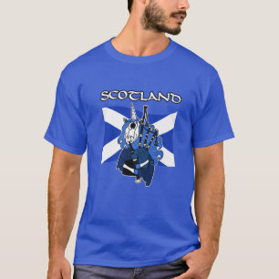 Scotland Unicorn Playing Bagpipes Scottish St Andr T-Shirt