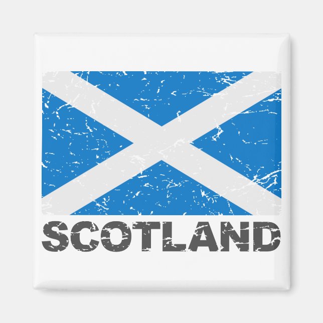 Scotland Vintage Flag Magnet (Front)