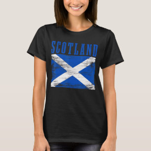 Scotland Vintage Scottish Flag Pride T-Shirt
