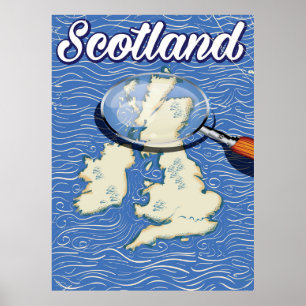 Scotland Vintage style travel poster