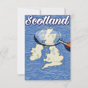 Scotland Vintage style travel poster Invitation