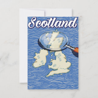 Scotland Vintage style travel poster Invitation