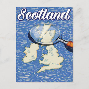 Scotland Vintage style travel poster Postcard