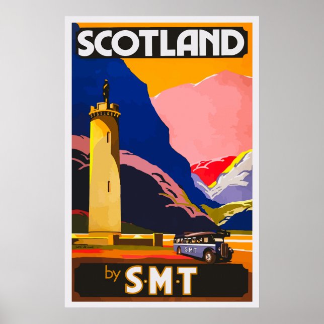 Scotland Vintage Travel Poster (Front)