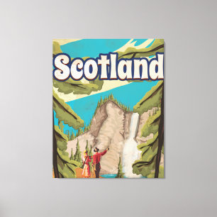 Scotland Vintage Travel Poster Canvas Print