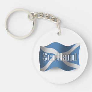 Scotland Waving Flag Key Ring