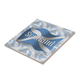 Scotland Waving Flag Tile
