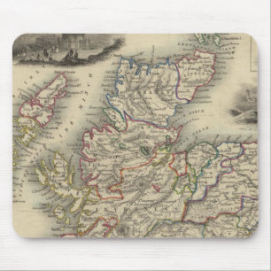 Scotland with inset map of the Shetland Islands Mouse Mat