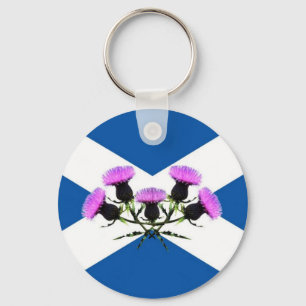 Scotland's flower, thistle key ring