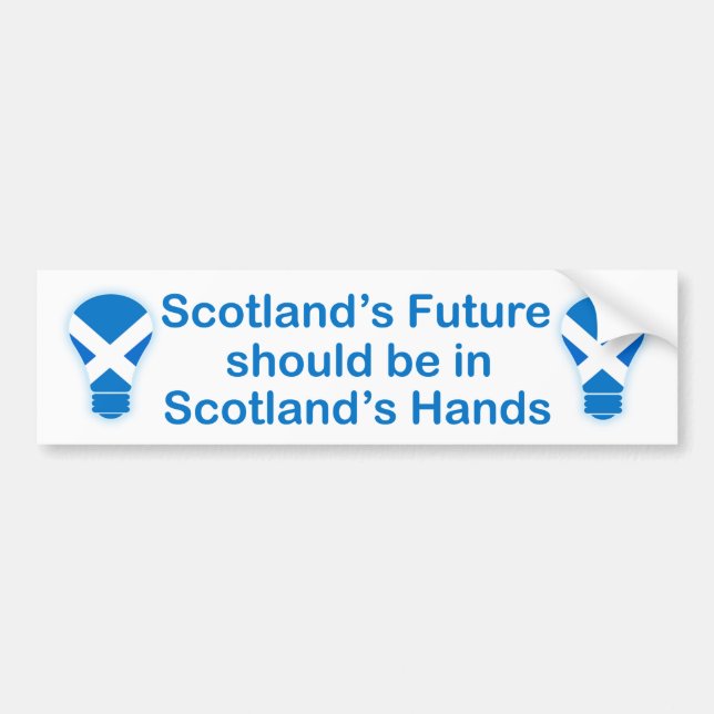 Scotland's Future Scottish Independence Sticker (Front)