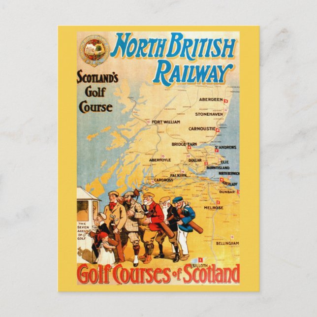 Scotland's Golf Courses Postcard (Front)