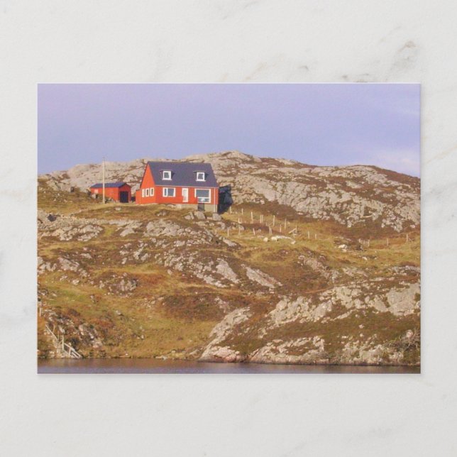 Scotlands Highlands Cottage Postcard (Front)