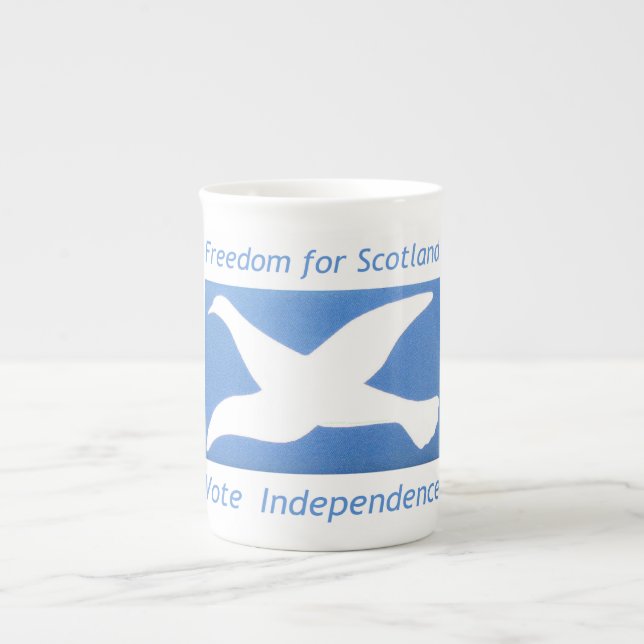 Scotland's Independence ~ show your support 2014! Bone China Mug (Front)
