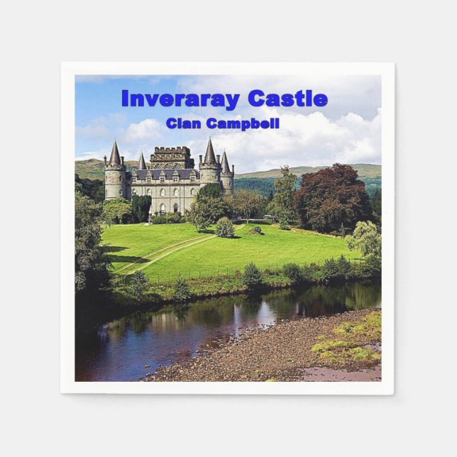 Scotland's Inveraray Castle Of Campbell Clan Napkin (Front)