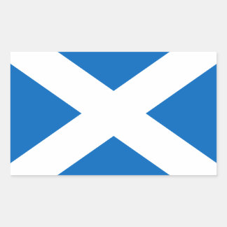 Scotland's Saltire,Scottish Flag (Official Colour) Rectangular Sticker