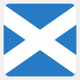 Scotland's Saltire,Scottish Flag (Official Colour) Square Sticker