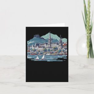 Scotland's Stunning 3d Sketch Isle Of Skye  Card
