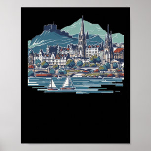 Scotland's Stunning 3d Sketch Isle Of Skye Poster