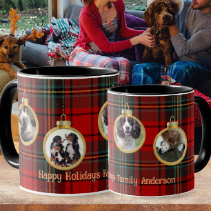 Scots Delight Tartan PHOTO Christmas Custom Gift Mug